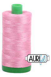 Aurifil Mako 40wt 2-ply Cotton 1000 m 1094 yd. spool - 2430 Antique Rose